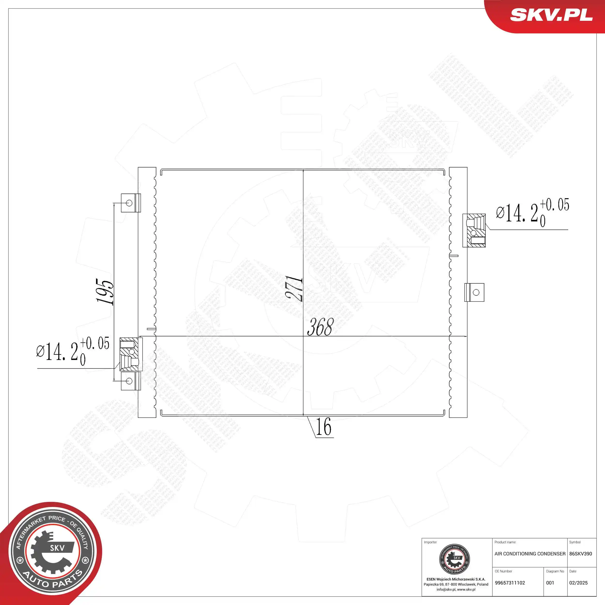 Condenser, air conditioning